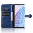 Flip case for Xiaomi Redmi Note 14 4G, Wallet Rhombus, blue