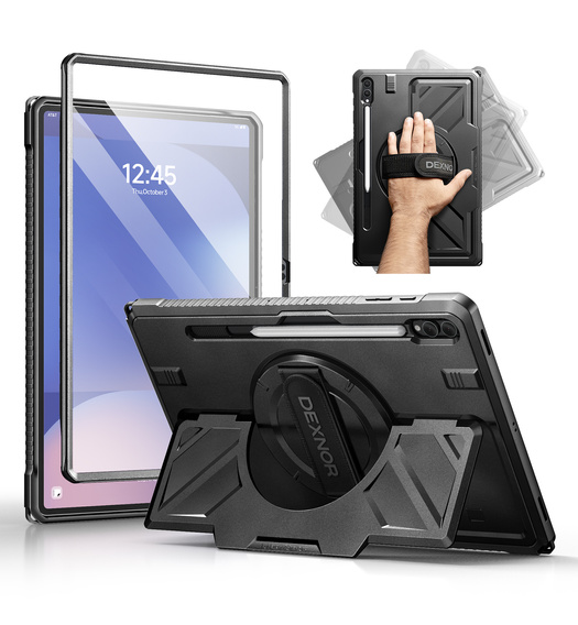 Dexnor 360° case with strap and stylus holder for Samsung Galaxy Tab S10 Ultra / S9 Ultra / S8 Ultra