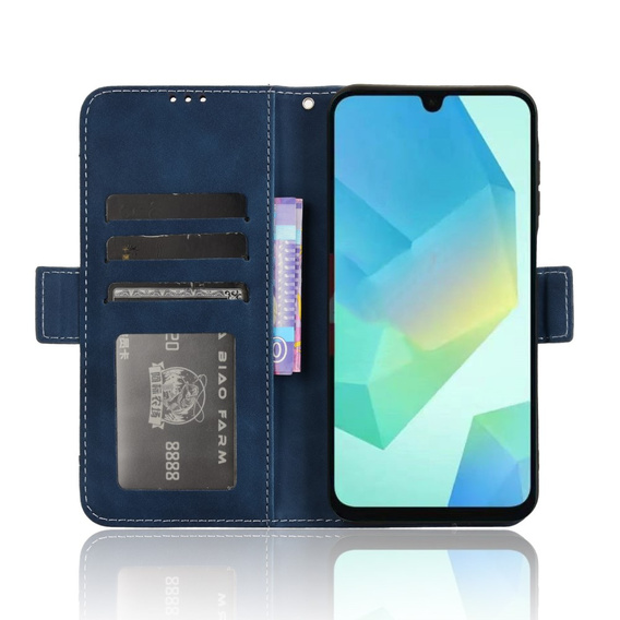 Flip case for Samsung Galaxy A16, Card Slot, dark blue