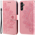 Flip case for Samsung Galaxy A14 4G/5G, Mandala Flower, pink rose gold