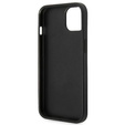 Karl Lagerfeld Case for iPhone 14 Plus, Saffiano Karl's Head Patch, black
