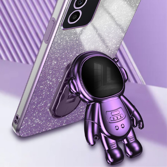 Case for Samsung Galaxy A15 4G / 5G, Glitter Astronaut, purple