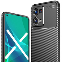 Case for Oppo Reno7 4G, Carbon Gel, black