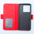 Flip case for Xiaomi 13T / 13T Pro, Card Slot, red