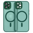 Case for iPhone 16 Pro Max, for MagSafe, ERBORD Matt Case, green + Screen Glass