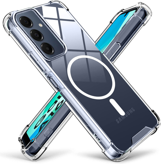Case for Samsung Galaxy A16, Fusion Hybrid, for MagSafe, transparent + Screen Glass