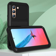 Love Mei Case for Samsung Galaxy S22, armored with glass, black