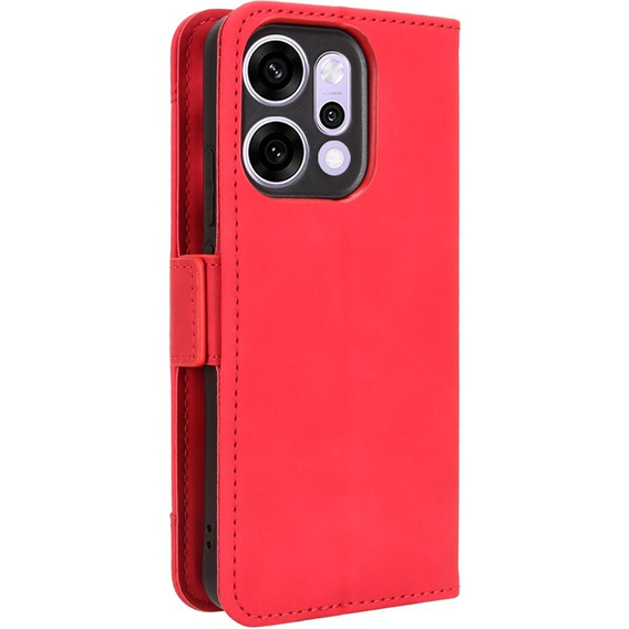 Flap case for Oppo Reno 14, Card Slot, wallet, red