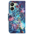 Flip case for Xiaomi Redmi 13C / Poco C65, Wallet, Starry Mandala, blue