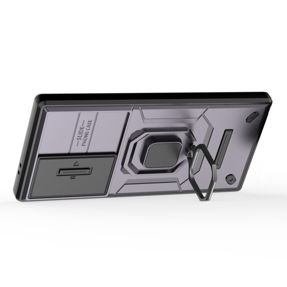 Case for Samsung Galaxy S24 Ultra, KickStand Camera Lens, purple