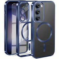 Case for Samsung Galaxy S23 Plus, Electro MagSafe, dark blue + Screen Glass