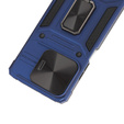 Armored Case for Xiaomi Redmi Note 13 5G, CamShield Slide, blue + Tempered Glass 9H