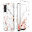 Case for Samsung Galaxy A14 4G/5G, Suritch Full Body Marble, white