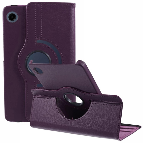 Case for Samsung Galaxy Tab A9 TB330FU 10.95", Rotating 360, purple