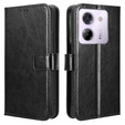 Flip case for Xiaomi Poco M7 Pro 5G, Crazy Horse Wallet, black