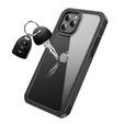 Case for iPhone 12/12 Pro, Shockproof, with film, black