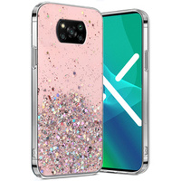 Case for Xiaomi POCO X3 / X3 NFC, Glittery, pink