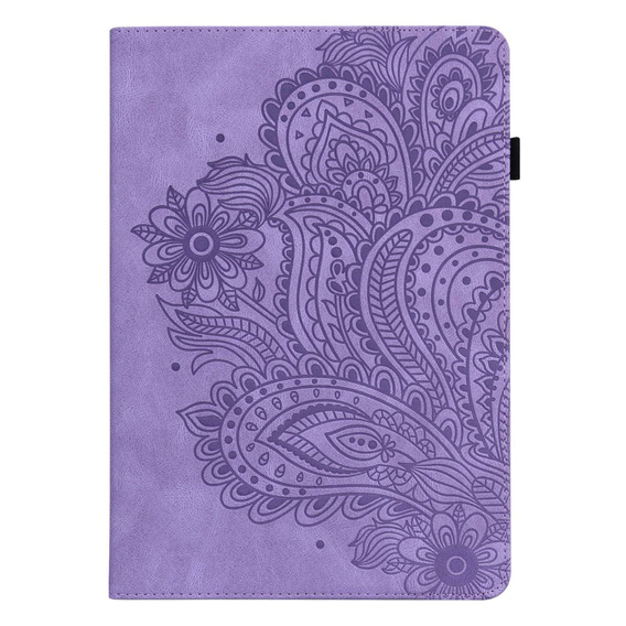 Flap case for Lenovo Tab M10 Plus 10.6 Gen 3 TB-125F TB-128F, flower, purple