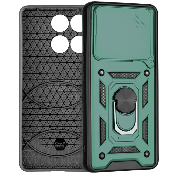 Case for Motorola Edge 60 / 60 Fusion, CamShield Slide, green
