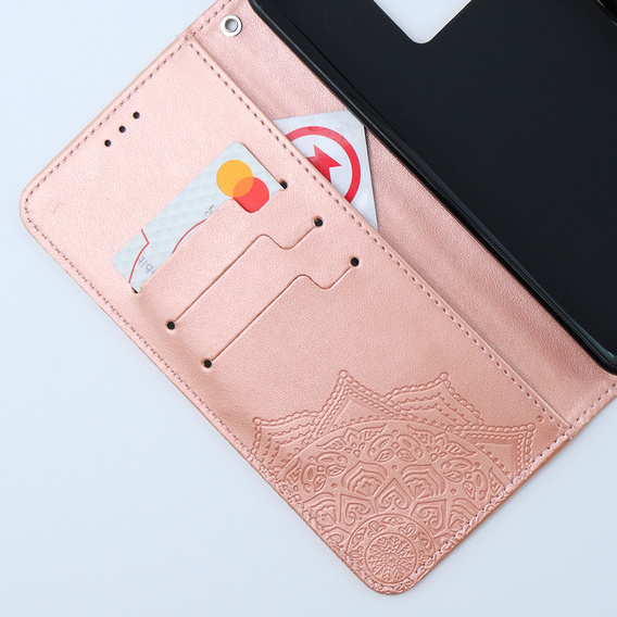 Flip case for Xiaomi 13T / 13T Pro, Mandala, pink rose gold