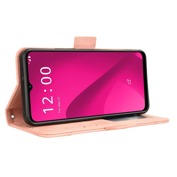 Flip case for T Phone 2 5G, Card Slot, pink