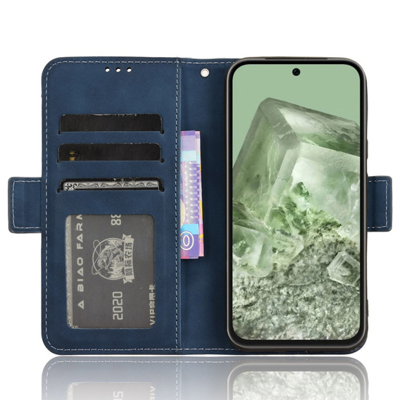 Flip case for Google Pixel 8A, Card Slot, dark blue