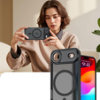 Matte sleeve for iPhone Air, for MagSafe, with camera protection, black