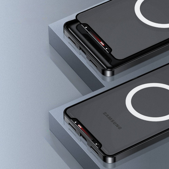 Camera Protection Case for Samsung Galaxy S21 FE 5G, CamShield MagSafe, transparent / black