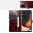 CASEME flip case for Samsung Galaxy Note 20 Ultra, Waxy Textured, red