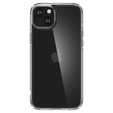 Spigen case for iPhone 15, Ultra Hybrid, transparent + 9H Tempered Glass