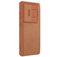 NILLKIN flip case for Samsung Galaxy S25 Ultra, CamShield Qin Pro, leather, brown