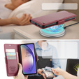 CASEME flip case for Samsung Galaxy A54 5G, Litchi Wallet, red