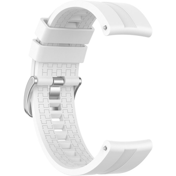 22mm Silicone strap with buckle for Huawei Watch GT / Watch GT2 - White