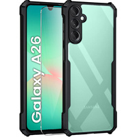 Case for Samsung Galaxy A26, AntiDrop Hybrid, black + 9H tempered glass