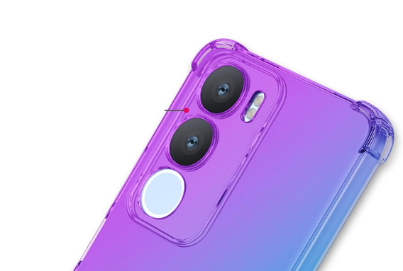 Case for Vivo Y19s, Gradient Dropproof, Purple / blue