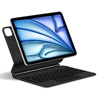 Keyboard Case for iPad Air 13" 2024, Magnetic Keyboard Touchpad, black