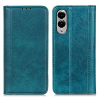 Flip case for Samsung Galaxy S25 Edge, Split Leather, green