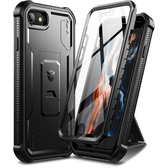 Armored case for iPhone 7 / 8 / SE 2020 / SE 2022, Dexnor Full Body, black
