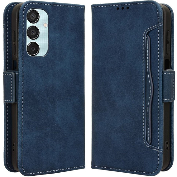 Flip case for Samsung Galaxy M15 5G, Card Slot, dark blue