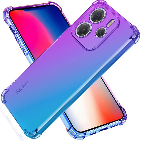 Case for Xiaomi Redmi Note 14 4G, Gradient Dropproof, Purple / blue