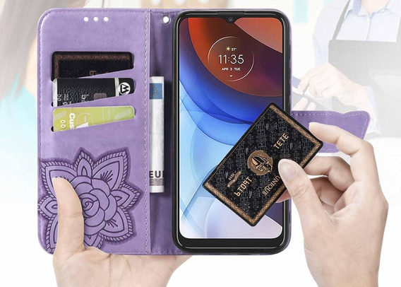 Flip case for Oppo Reno 13F / Oppo Reno 13FS, Butterfly, purple
