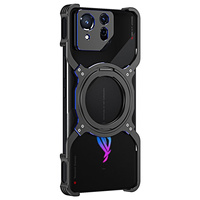 Case for ASUS ROG Phone 8 5G / 8 Pro 5G, Kickstand Bumper, with lens cover, for MagSafe, black / blue