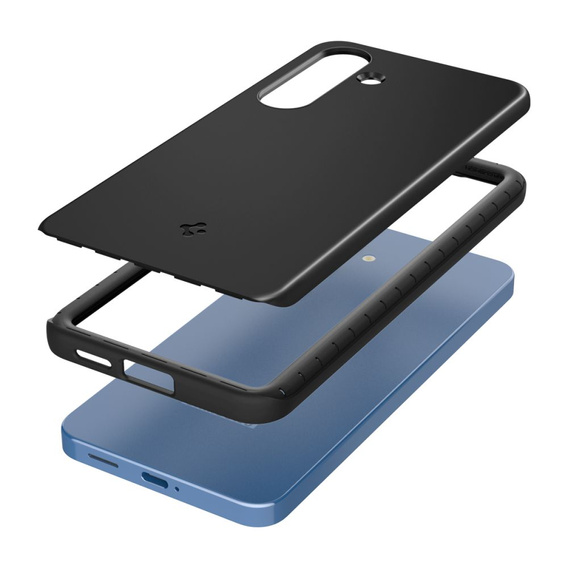 Spigen case for Samsung Galaxy S25, Thin Fit Mag, black + 9H tempered glass
