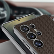 Case for Samsung Galaxy S25 Ultra, GKK Woven Leather, coffee