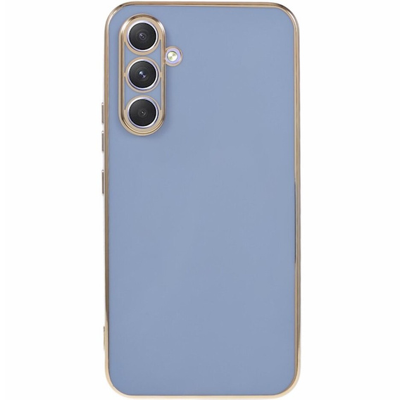 Case for Samsung Galaxy A15, Glamour CamShield, blue + 9H glass