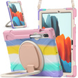 Case for Samsung Galaxy Tab S10 Lite / S10 FE / S9 FE / S9 / S8 / Tab S7, armored rotary 360, colorful