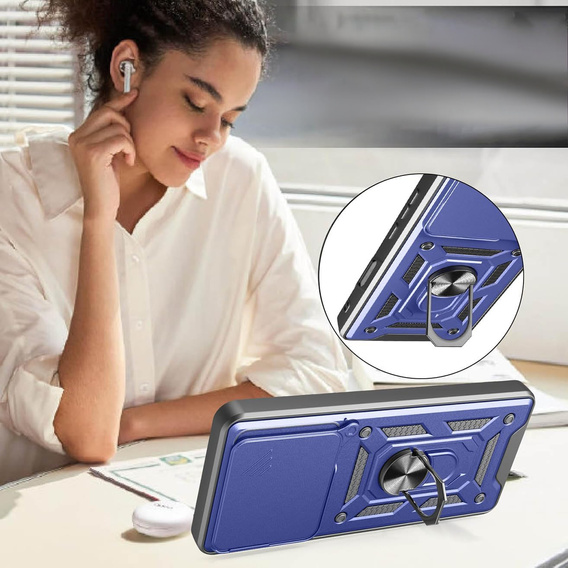 Case for Honor 400 Lite, CamShield Slide, blue