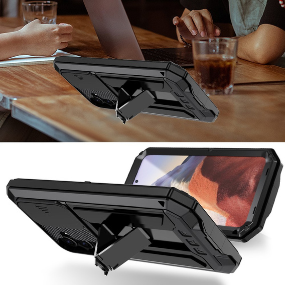 Armored case for Samsung Galaxy S25, R-JUST, black