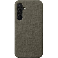 MELKCO case for Samsung Galaxy S24, leather, grey