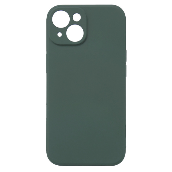 Case for iPhone 15, Silicone Lite, dark green
